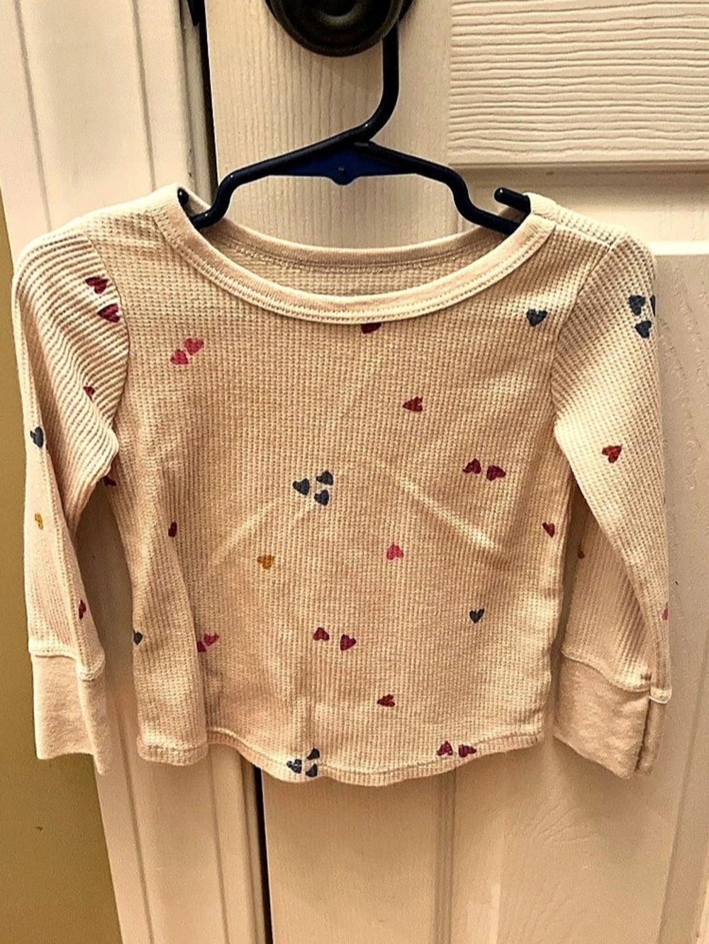 Granimas Long Sleeve Heart Print Top Girls Size 2T Like New